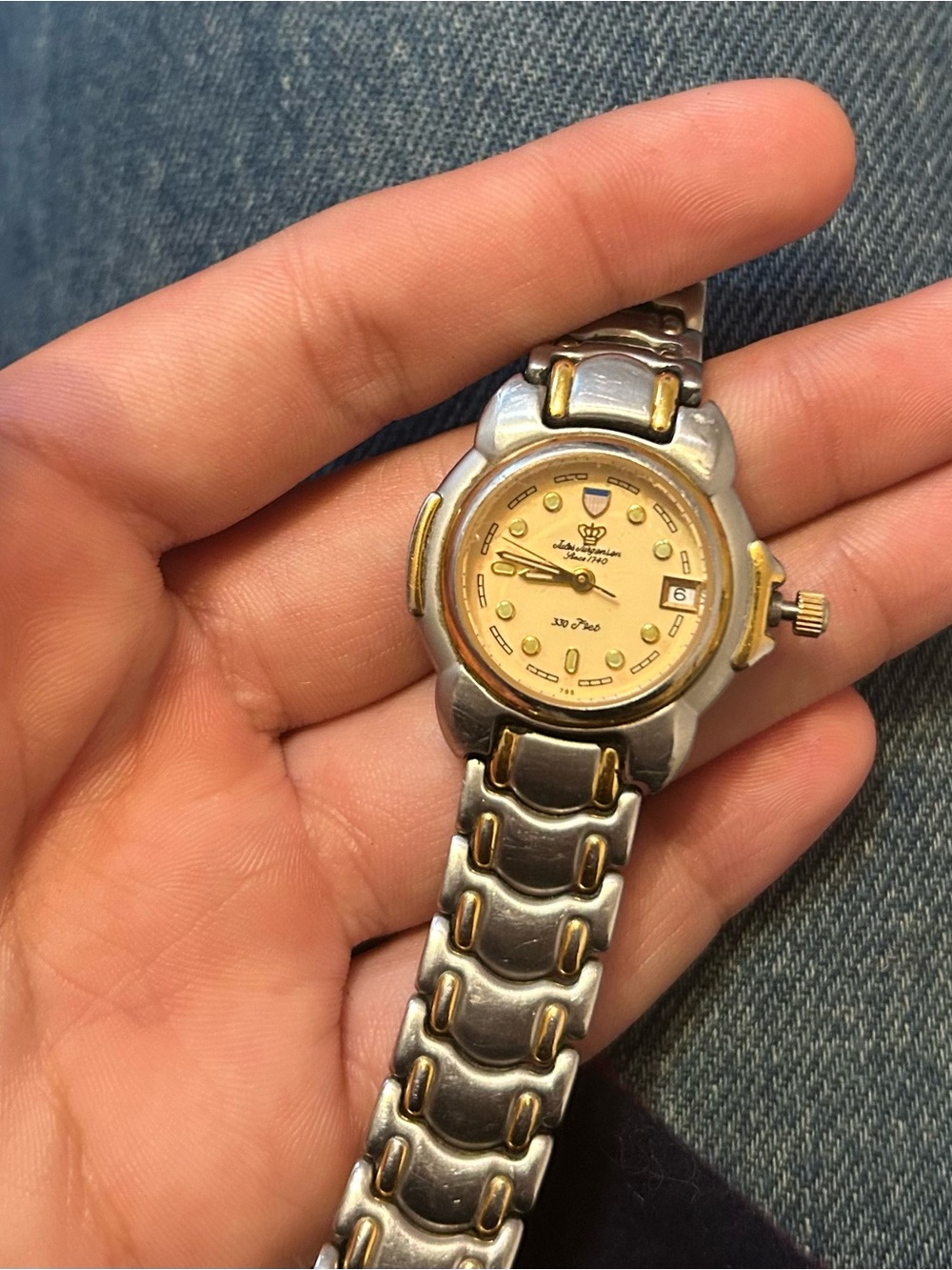 Jules Jürgensen vintage two tone watch